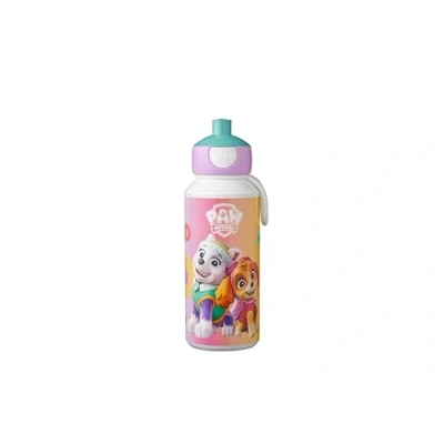 Image of Mepal Drinking Bottle Pop Up Campus Leak Proof Drink For School BPA Free &amp; Dishwasher Safe 400 ml Paw Patrol Girls