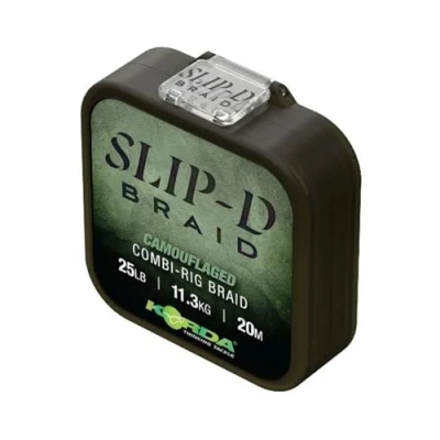 Image of Korda Slip D Braid Combi Rig Camo 25lb 20m Strong, Low Visibility Carp Line Versatile and Abrasion Resistant