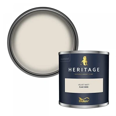 Image of Dulux Trade Heritage Velvet Matt Emulsion Flax Seed (1 Litre)