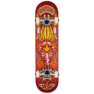 Image of ROCKET Chief Pile up Longboard, Adult Unisex, Net (Red), 7.75