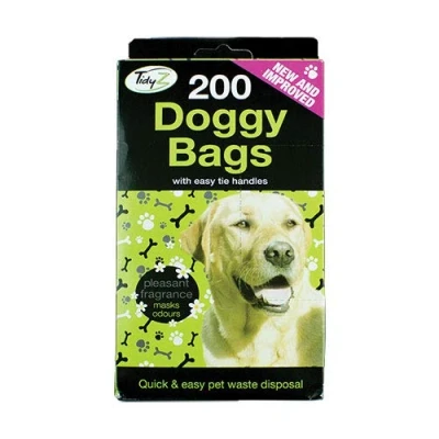 Image of DOGGY BAGS Scented Pet Pooper Scooper Bag Dog Cat Poo Waste Toilet Poop (1 pack 200)