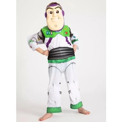 Image of TU Officially Licensed Buzz Lightyear Costume Age 7 8 Years, White