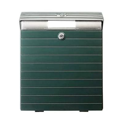 Image of TATAY Outdoor mailbox, large size, green color, very resistant, waterproof and with ideal capacity for newspapers magazines.