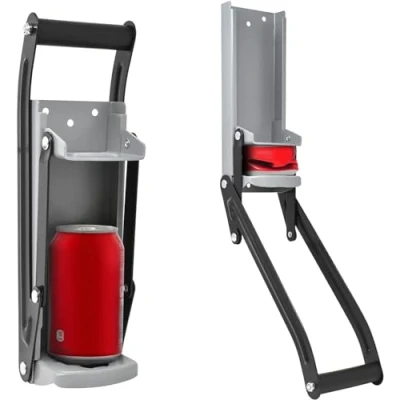 Image of SKYTE® Can Crusher in Aluminum Recycling Tool Bottle Opener Heavy Duty Large Metal Wall Mounted Soda Beer Smasher