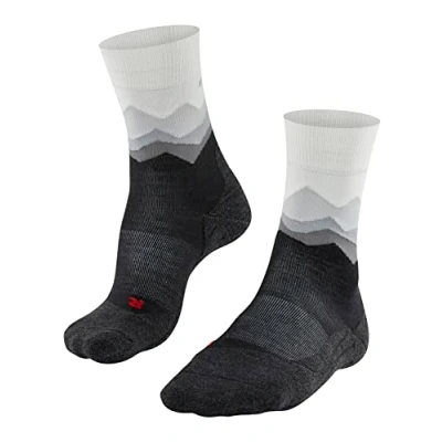 Image of FALKE Women&#039;s TK2 Explore Crest W SO Wool Thick Anti Blister 1 Pair Hiking Socks, Black (Black 3002), 2.5 3.5