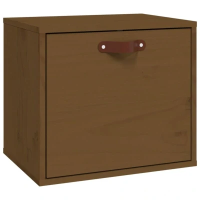 Image of vidaXL Wall Cabinet Honey Brown 40x30x35 cm Solid Wood Pine
