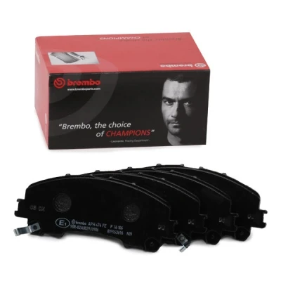 Image of AY040NS170, AY040NS185, AY040NS943, D10604CC04, D10604CC0A Brake pad set BREMBO P 56 106 with acoustic wear warning without accessories