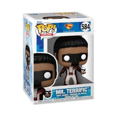 Image of Funko Pop! Movie: Superman (2025) S2 Mr. Terrific Collectable Vinyl Figure Gift Idea Official Merchandise Toys for Kids &amp; Adults Movies Fans