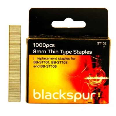 Image of Blackspur 1000Pc 8Mm Thin Type Staples
