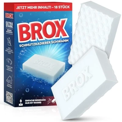 Image of BROX Magic Eraser, Foam, White, 18 Stück (1er Pack)