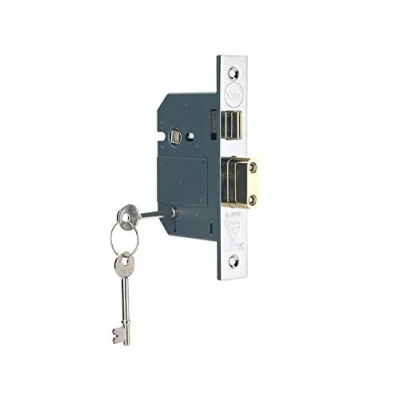 Image of Yale Locks PM560CH30 Hi Security BS 5 Lever Mortice Sash Lock 80mm 3 inch Polished Chrome Finish