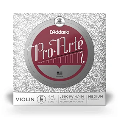 Image of D&#039;Addario Pro Arte 4/4 Scale Medium Tension Single Aluminum Wound E String for Violin