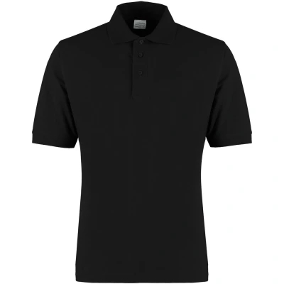 Image of Kustom Kit Men&#039;s Superwash Cotton Klassic Polo Shirt, Black, 3XL