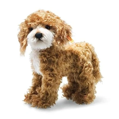 Image of Steiff 031557 Animal Ricky Cockapoo, Red Brown, 27 cm