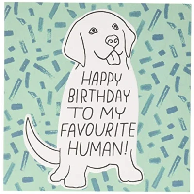 Image of Hallmark Birthday Card from The Dog Embossed Studio Ink Design