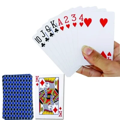 Image of RYYN 2 Packs Of Plastic Coated Standard Deck Cards, Poker Playing 52 Size for Games (Pack 2)