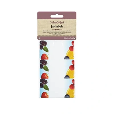 Image of Home Made Pack of Thirty Self Adhesive Jam Jar Labels Fruit