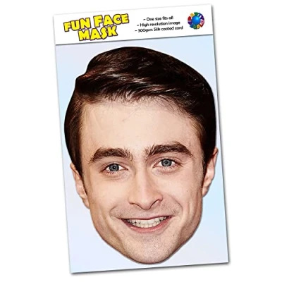 Image of Party People 1 x Daniel Radcliffe Celebrity Face Mask Ready To Wear R