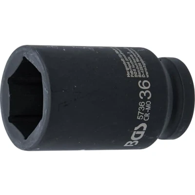 Image of BGS 5736 Impact Socket Hexagon, deep 20 mm (3/4&quot;) Drive 36