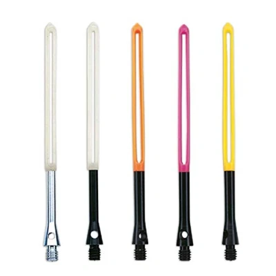 Image of Unicorn Dart Shafts Slikstik Plus Anodised Aluminium Adaptor, Durable Nylon Shaft 3 Stems White &amp; Natural Short 65.5 mm