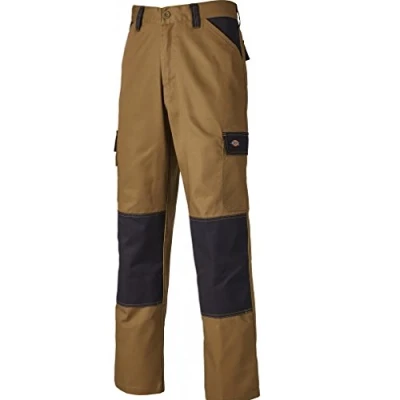 Image of Dickies Trousers for Men, Everyday Pants, Regular Fit, Khaki/Black, 33W/34L