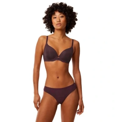 Image of Triumph Women&#039;s Amourette Charm T Whp01 Bra, Deep Burgundy, 38E
