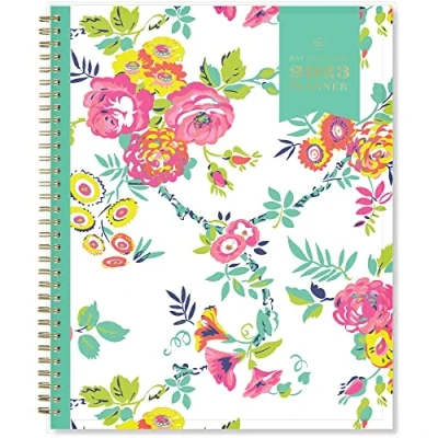 Image of BLUE SKY Day Designer for 2023 Weekly and Monthly Planner, 8.5&quot; x 11&quot;, Clear Pocket Cover, Wirebound, Peyton White (103618 23)