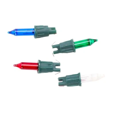 Image of Christmas Concepts® Pack of 4 Multi Colour Push in Spare Bulbs 7v 0.98w Replacement Bulbs, SB23 CC