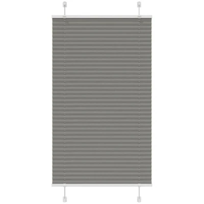 Image of vidaXL Pleated Blind Anthracite 80x100 cm Fabric Width 79.4 Polyester