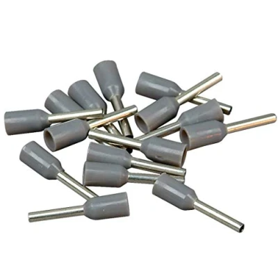 Image of Kopp 354408091 Ferrules Galvanised with Plastic Collar 0.75 mm², Grey Pack of 100