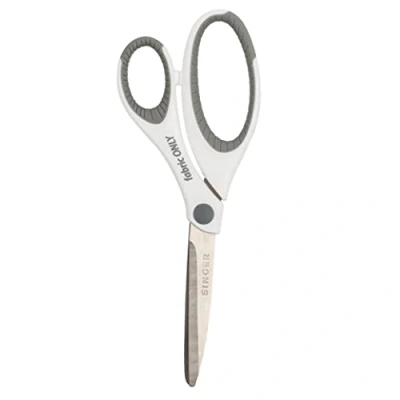 Image of Singer Comfort Grip Sewing Scissors 8.5 inch, Rubber, Stainless Steel,White,Pink, Single