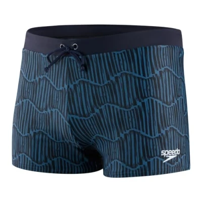 Image of Speedo Men&#039;s Valmilton Aquashort Holiday Swimwear, Black/Oxid Grey, 28