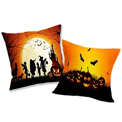 Image of THE TWIDDLERS 2 Halloween Themed Pillow Cushion Covers 41x41cm