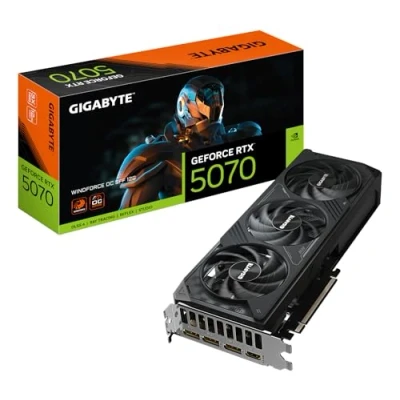 Image of Gigabyte GeForce RTX 5070 WINDFORCE OC SFF 12G Graphics Card 12GB GDDR7, 192bit, PCI E 5.0, 2542 MHz Core Clock, 3 x DP 2.1a, 1 HDMI 2.1b, NVIDIA DLSS 4, GV N5070WF3OC 12GD