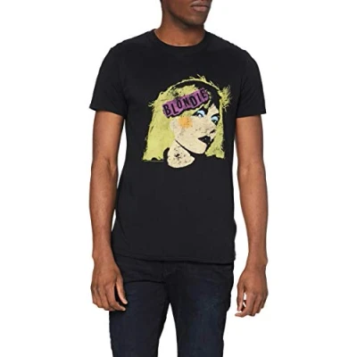 Image of Blondie Men&#039;s Punk Logo T Shirt, Black, Small