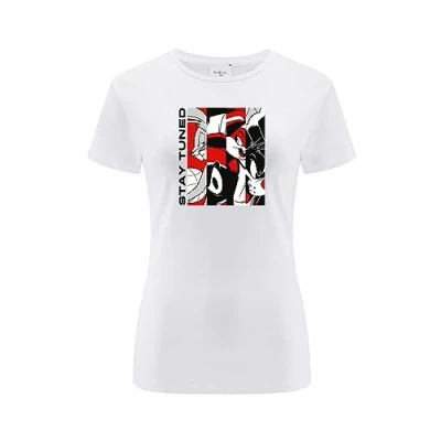 Image of ERT GROUP Women&#039;s 2 T Shirt, Space Jam 018 White, S