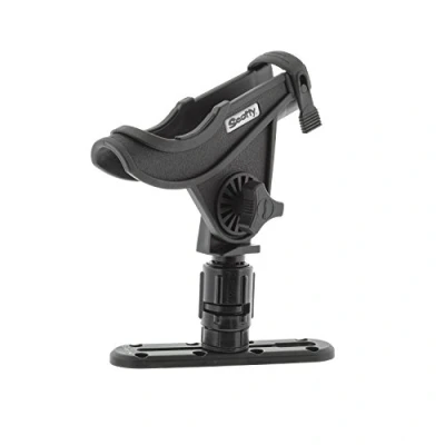 Image of Scotty #282 BK Baitcaster Rod Holder with Gear and Rail (Black)