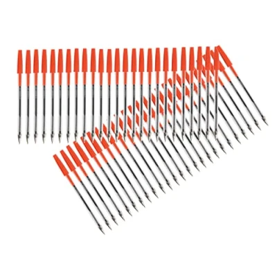 Image of Q Connect Ballpoint Pen Medium Red (50 Pack) KF26041