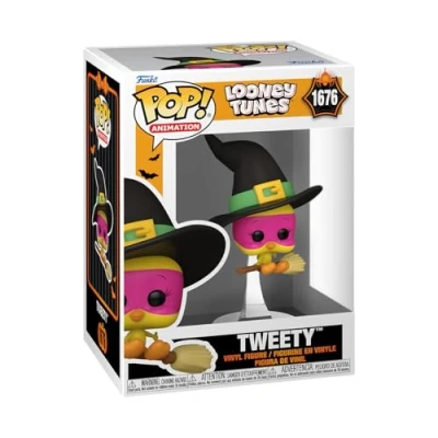 Image of Funko Pop! Animation: LTH Tweety Bird (Witch​) Looney Tunes Collectable Vinyl Figure Gift Idea Official Merchandise Toys for Kids &amp; Adults TV Fans Model Collectors