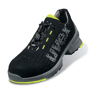 Image of Uvex 1 Work Trainers Safety Shoes S1 Width 12 Size 6 Black