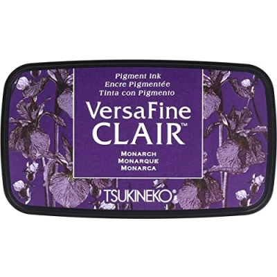 Image of Tsukineko Monarch Versafine Clair Ink Pad, Synthetic Material, Purple, 5.6 x 9.7 2.3 cm