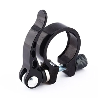 Image of VGEBY Bike Seat Clamp, Aluminum Alloy Quick Release Post Clamp for 30.4/30.8/31.6mm MTB Bicycles, Black 31.8