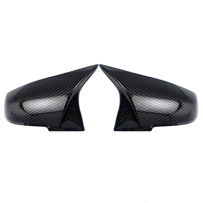 Image of KYYET Door Mirror Covers Caps, Replacement Rearview Side Trim For F20 F21 F87 M2 F23 F30 F36 X1 E84 M Style(Carbon Fiber Color)
