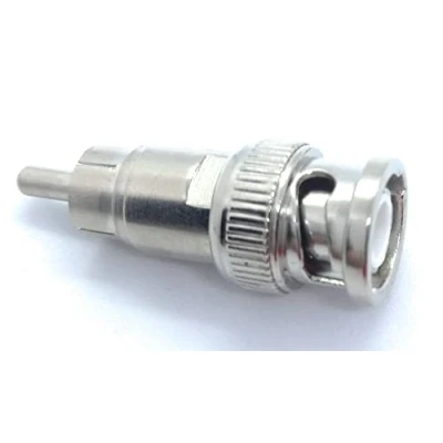 Image of DRUT BNC Male to RCA Phono Plug Connector CCTV Camera Cable Video Adapter