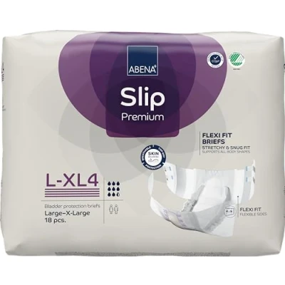 Image of Abena Slip Flexi Fit L XL4 Adult Incontinence Pads 1 Pack of 18 3800ml Absorbency Nappies for Moderate to Heavy Men and Women Products