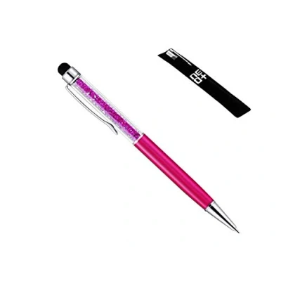 Image of Quality 2 in 1 Capacitive Touchscreen Stylus and Ballpoint Pen with Crystals (FUCHSIA)