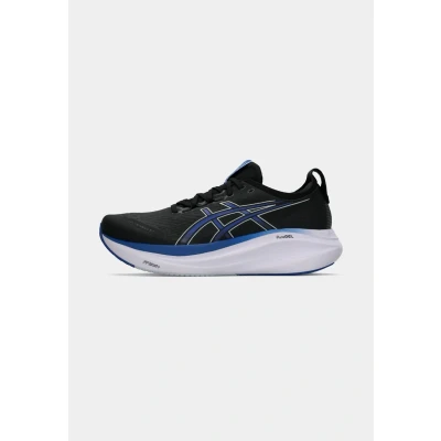 Image of Asics GEL Nimbus 27 Road running shoes, Men&#039;s, Size: 7, Black/royal blue shoes