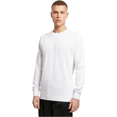Image of Build Your Brand Mens BY010 Sweater, White, XL