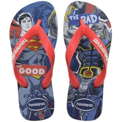Image of Havaianas HERÓIS Tbar sandals for kids, Size: 27 28, Navy blue shoes