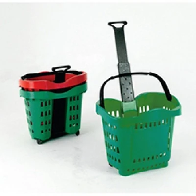 Image of Giant Shopping Basket/Trolley Green SBY20755